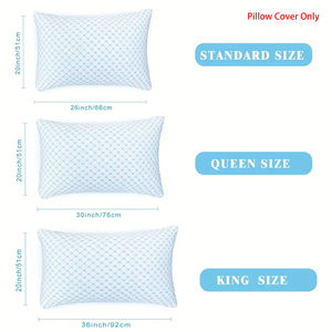 Hai Mặt Làm Mát Gối Bìa Mát Tre Rayon Vỏ Mượt Băng Dây Kéo Tiêu Chuẩn Lạnh Gối Bảo Vệ - Product Image 3