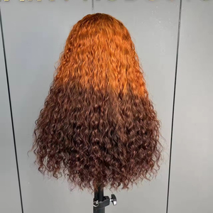 Perruque frontale en dentelle naturelle bouclée, cheveux humains vietnamiens bruts, perruques frontales en dentelle HD sans colle pour femmes noires - Product Image 5