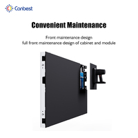 Canbest P0.7 P0.9 P1.2 P1.5 Cob Écrans d'affichage LED ultra minces P1.25 Panneau mural LED intérieur sans couture 8K pour centre de surveillance