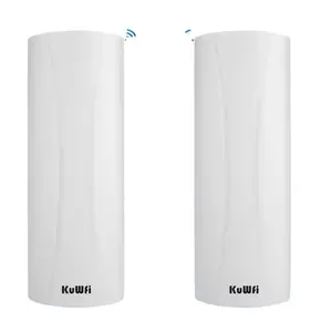 KuWFi jembatan tanpa kabel 5.8G 300Mbps 3km répéteur wifi longue portée IP65 pont sans fil étanche pour une utilisation en extérieur