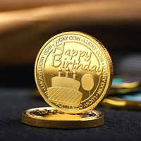 Die Neuen Begehrten Metall-Kunsthandwerksmünzen Großhandel Vergoldet Kuchenfest Gedenk Geburtstags-Souvenir-Münze Geschenk Kundenspezifische Metallmünzen