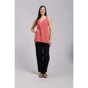 Tina Flora Corset Kurti para Mujer, Elegante Top Étnico sin Mangas con Cuello Halter y Estampado Floral, Prenda de Verano Moderna y Cómoda para Uso Diario - Product Image 1