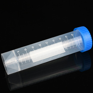 Tubo de centrífuga de plástico directo de fábrica Botellas de plástico de alta calidad con fondo plano - Product Image 3