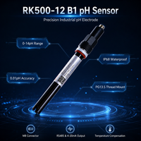 pH-mètre compact avec connecteur à déconnexion rapide M8 à filetage PG13.5 et indice d'étanchéité IP68 pour environnements industriels difficiles