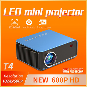 Giá Xuất Xưởng Thâm Quyến Đèn Led Mini T4 Wifi Xách Tay 1024*600P Máy Chiếu Màn Hình Chia Sẻ Đồng Bộ Không Dây Cho Điện Thoại Di Động - Product Image 2