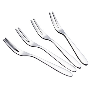 Fourchette à salade DFU241 en acier inoxydable SUS 304, fourchette à dessert légère en acier inoxydable 304, fourchettes à fruits et gâteaux - Product Image 1