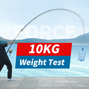 Canne à pêche télescopique LINNHUE en fibre de carbone haute puissance 2,1-5,4 m pour lancer longue distance avec moulinet spinning - Product Image 3