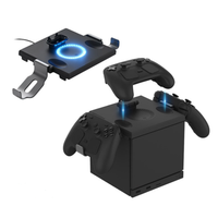 Chargeur mural pour manette avec lumière RGB pour console Steam, station de charge pour manette Steam2 avec support pour joystick
