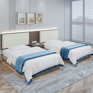 Minimalist Luxurious King Bedroom Furniture Set King Double <b>Queen</b> <b>Size</b> Modern Large Wood <b>Bed</b> for Hotel Apartment - Product Image 6