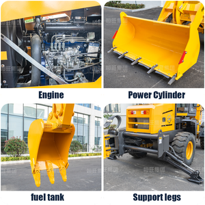 Chargeuse-pelleteuse hydraulique de 3 tonnes, chargeuse-excavatrice professionnelle 4x4 pour l'aménagement paysager et les infrastructures municipales <span class=keywords><strong>Terna</strong></span> HW10-20 - Product Image 4
