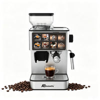 Cafetera Espresso Anbolife Bean to Cup, 20 Bares, Molinillo Integrado, Acero Inoxidable, Pantalla Táctil, OEM ODM