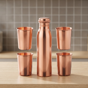 Juego de Botellas de Cobre Ecológicas Premium, Aislamiento Térmico, Revestimiento Anticorrosión, Caja de Regalo Personalizada, Aptas para Lavavajillas, 100% Ecológicas - Product Image 2