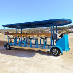 Vélo électrique tandem à une vitesse avec fourche en acier et frein à disque, pédale ordinaire - Disponible à la vente - Product Image 5