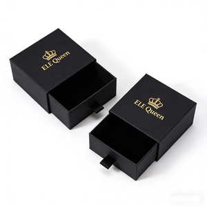 Boîte d'emballage coulissante rigide en carton de luxe, écologique, recyclable, avec logo personnalisé, pour bijoux - Product Image 3