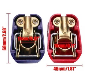 Borne de batterie de voiture de haute qualité rouge et bleue de 1,2 mm et 1,5 mm avec interrupteur à tirette, disponible en différents styles - Product Image 6