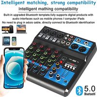 Mélangeur Audio professionnel Offre Spéciale 5 canaux numérique USB BT MP3 ordinateur entrée 48V alimentation fantôme stéréo