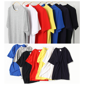 T-shirt da uomo personalizzata 100% cotone vestibilità regolare girocollo rilassato per allenamento con LOGO a maniche corte - Product Image 2