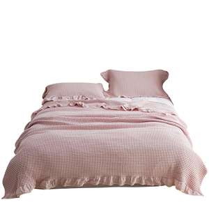 Manta de Algodón 100% con Diseño de Encaje, Suave y sin Pelusas, para Sofá, Viajes, Cama, Cualquier Habitación, Muy Cálida - Product Image 3