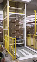 Konveyor Angkat Vertikal Tugas Berat dengan Pengunci Keamanan untuk Gudang Otomatis, Pallet, Kotak, dan Karton