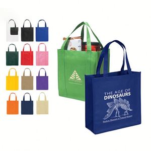 Custom Design Promotional Recyclable Fabric Black Shopping Tote Carry PP Non Woven <b>Bags</b> - Product Image 3