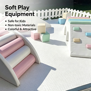 Ensemble de jeu souple blanc personnalisable 2026 avec piscine à balles, tunnel et clôture – Équipement de terrain de jeu intérieur/extérieur pour location de fêtes d'enfants - Product Image 6