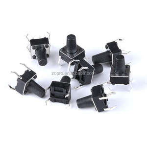 Công tắc nút nhấn 6x6 nhúng 6x6x4.3 Công tắc cảm ứng ánh sáng 6*6*4.3/5/6/7/8/9/10/11/12/13/14/15mm công tắc nguồn 4pins 20pcs - Product Image 3