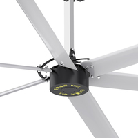 JULAI 6 pales 13ft refroidissement par air à faible bruit grands ventilateurs extracteurs industriels ventilateur HVLS