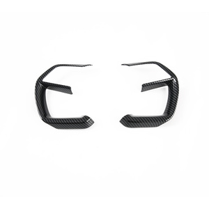 Kits de cubierta de <span class=keywords><strong>volante</strong></span> de coche, accesorios de fibra de carbono, decoración Interior, marco de cubierta de <span class=keywords><strong>volante</strong></span> para <span class=keywords><strong>Hyundai</strong></span> <span class=keywords><strong>Tucson</strong></span> 2022 - Product Image 2