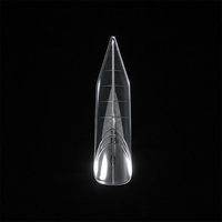 Formes à ongles personnalisées avec logo, double forme française, formes papillon et carrées, en acrylique/plastique, haute viscosité pour extension d'ongles