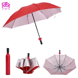 Parapluie pliable pour bouteille de vin, moins cher, revêtement argenté et résistant aux UV, parapluie à forme unique, Adorable, <span class=keywords><strong>2022</strong></span> pièces - Product Image 2
