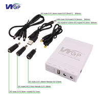 WGP Ups Mini untuk Wifi Router UPS IP kamera CCTV baterai 10400 Mah modem cadangan ponsel USB DC Mini UPS untuk Router Wifi
