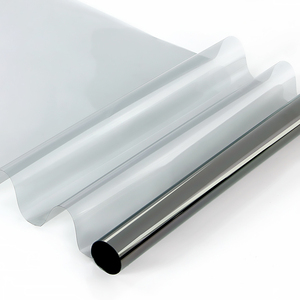 Pellicola per vetri metallizzata riflettente Uv e Ir 5 anni di garanzia di qualità pellicola per vetri auto colorata argento a specchio unidirezionale - Product Image 4