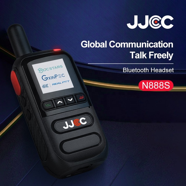 JJCC N888S Multi-functional 4000mAH 4G POC GPS Equipment Radio Two-way Radio with SIM Card for Mobile Walkie Talkie