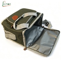 Sac isotherme pliable réutilisable en tissu Oxford, avec poche avant et bandoulière réglable, idéal pour les pique-niques et le camping en extérieur