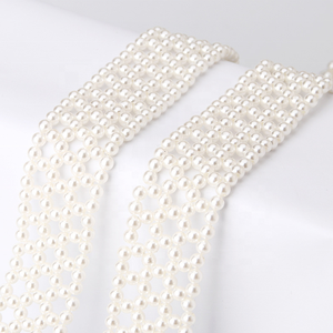 Vente en gros, nouvelle tendance, <span class=keywords><strong>ceinture</strong></span> tressée avec perles pour femmes, <span class=keywords><strong>ceinture</strong></span> à boucle en alliage - Product Image 3