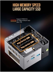 GMKtec EVO-X1 Al 9 370 มินิพีซี Radeon 890M LPDDR5 7500MHz 32GB 1TB WIFI6 BT5.2 2.5G Lan USB4.0 คอมพิวเตอร์ตั้งโต๊ะสำหรับเล่นเกม GMKtec EVO- - Product Image 2