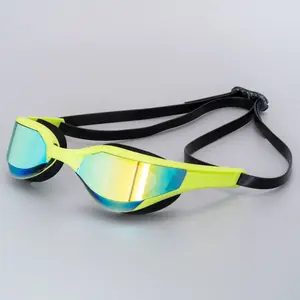 Adult Competition Fashionable Sports Swimming Goggles Men No Leaking Anti Fog Uv Protection Silicone Swim Goggles