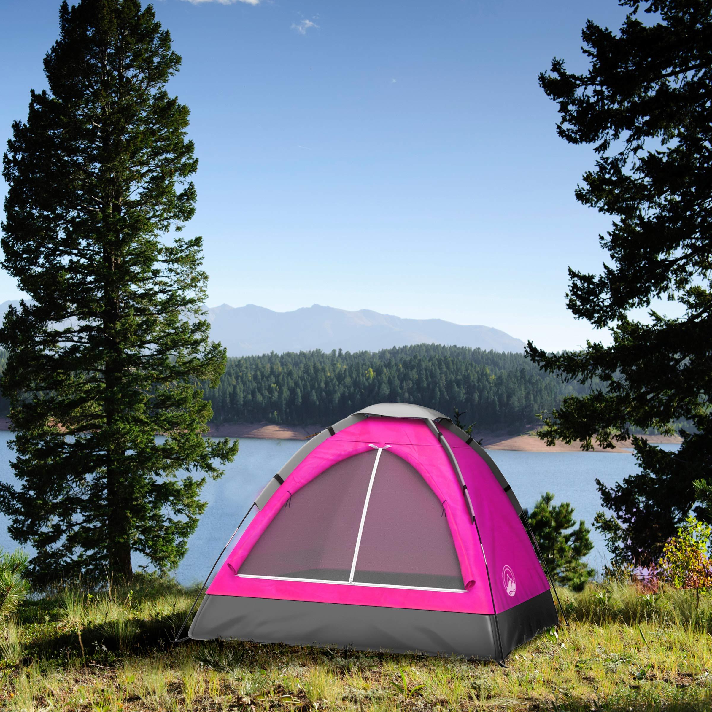 schlafmatte für zelt ECD Germany Isomatte Camping, Campingmatte aufblasbar, Grau, Luftmatratze Outdoor, mit integriertem Kopfkissen, Ultraleicht & Kompakt, latest-all-2023-10-08 Farbe:Uni Puder Gartensichtschutz / Seitlicher Sonnenschutz
