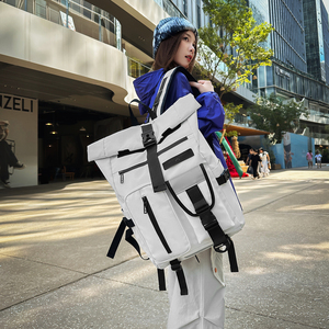Roll Top Laptop Backpack 15.6 Inch Waterproof Outdoor Travel School <b>Bag</b> - Product Image 2