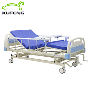Lit d'hôpital médical Xufeng 802A réglable manuellement avec barrière de sécurité pour les soins aux personnes âgées et l'utilisation à domicile - Product Image 5