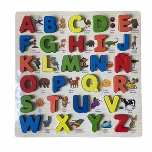 Montessori Eco-Friendly Wood Alphanumeric <b>Puzzle</b> Letter <b>Board</b> Educational Toy 3D Kids Intelligent Learning for 2-4 5-7 Years - Product Image 1