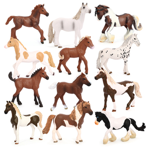 Vente en Gros PVC Solide Simulation Statue Modèle Animaux Figurines Animaux Ferme Figurines Cheval Jouets - Product Image 1