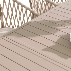 Sunny Garden Furniture Set Aluminium Dining Table with <strong>Cable</strong> Chairs - Product Image 6