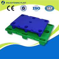 Palette d'impression de cartons pliants robuste en PEHD pour usage industriel avec tamis d'alimentation continue