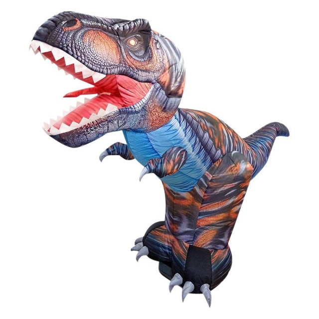 Inflatable Fabric Tyrannosaurus Rex Jurassic Simulation RC Dinosaur Model Electric Remote Control Toy Outdoor Educational