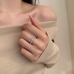 Dylam Personalized <b>Statement</b> Jewelry 925 Sterling <b>Silver</b> Multiple Layer Eternity Band 5A Cubic Zirconia Twisted Dress up <b>Rings</b> - Product Image 2
