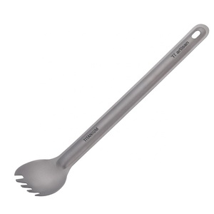 Long Manche Titane Spork Léger de Camping Polyvalent Ustensile - Product Image 3