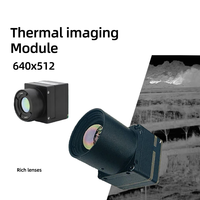 Caméra d'imagerie thermique Infirray utilisée pour les accessoires de drone de traversée FPV Résolution de l'imageur thermique infrarouge 640x512