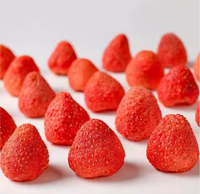 Zonder Suiker Toegevoegde Gevriesdroogde Aardbeien Fd Aardbei Chips Gedroogd Fruit Snacks Gevriesdroogd Fruit Bessen Chips