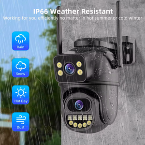 Mini WLAN PTZ Sicherheitskamera mit Doppellinse, Weitwinkel, Nachtsicht, Zwei-Wege-Audio, App-Steuerung für Haus/Garten/Geschäft, ICsee APP - Product Image 5